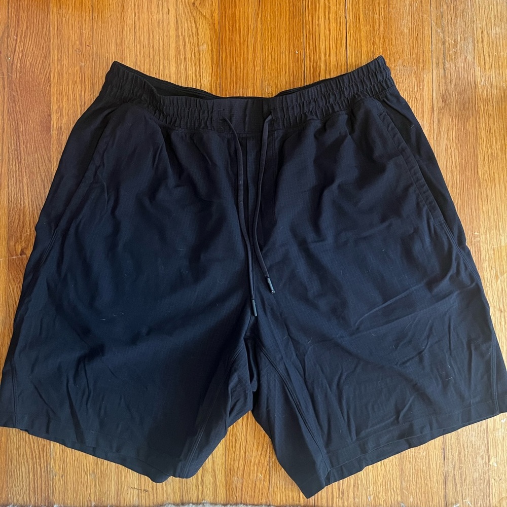 EUC Black Lululemon Cross Chill Shorts